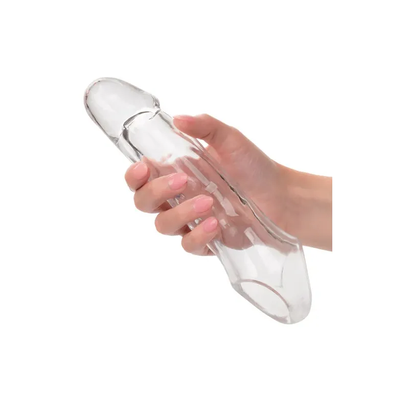 CalExotics Performance Maxx Clear durchsichtige Penisextension, hohl mit ultraweichem Kopf 5 cm.