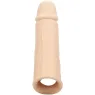 Penishülle CALEXOTICS Performance Maxx Life-Like 7 aus Silikon in hautfarben mit Hodenring