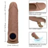 Penisextension CalExotics Performance Maxx Life-Like 7 in Hautfarben-Braun, realistische Hülle mit Hodengurt, 5 cm zusätzliche L