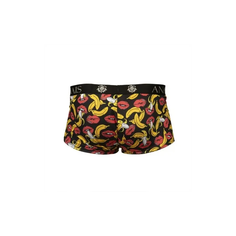 Men's banana print boxer ANAIS MEN in soft lycra, yellow color, sporty cut