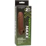 Penisextension CalExotics Performance Maxx Life-Like 7 in Hautfarben-Braun, realistische Hülle mit Hodengurt, 5 cm zusätzliche L