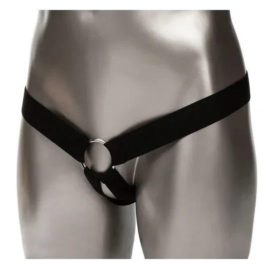 Extension pénienne réaliste CalExotics Performance Maxx avec harnais peau claire, silicone liquide ajoute 5cm.
