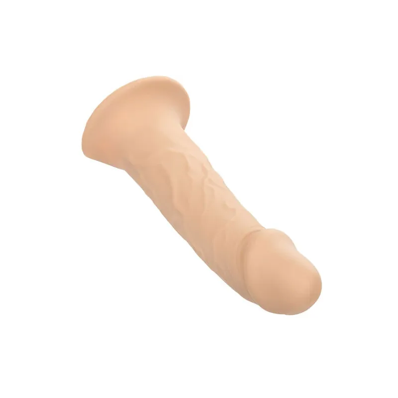 Extension pénienne réaliste CalExotics Performance Maxx avec harnais peau claire, silicone liquide ajoute 5cm.