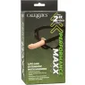 Extension pénienne réaliste CalExotics Performance Maxx avec harnais peau claire, silicone liquide ajoute 5cm.