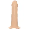 Extension pénienne réaliste CalExotics Performance Maxx avec harnais peau claire, silicone liquide ajoute 5cm.