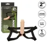 Extension pénienne réaliste CalExotics Performance Maxx avec harnais peau claire, silicone liquide ajoute 5cm.