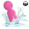 Massaggiatore ricaricabile Calexotics rosa, 10 vibrazioni, silicone morbido, design ergonomico per benessere sensoriale.