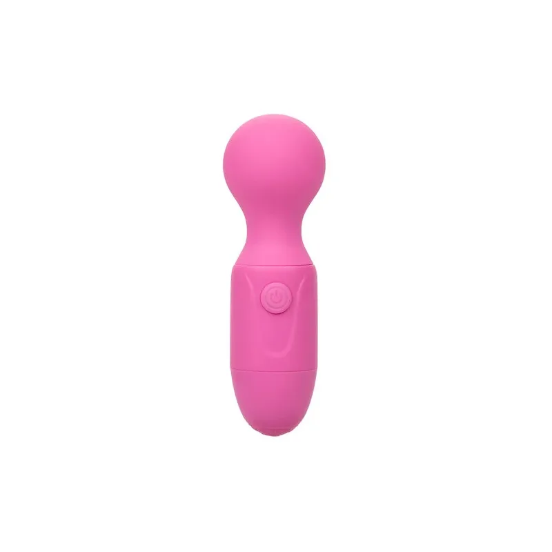 Masajeador recargable Calexotics rosa, 10 vibraciones, silicona suave, diseño ergonómico para bienestar sensorial.