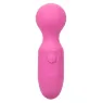 Massaggiatore ricaricabile Calexotics rosa, 10 vibrazioni, silicone morbido, design ergonomico per benessere sensoriale.