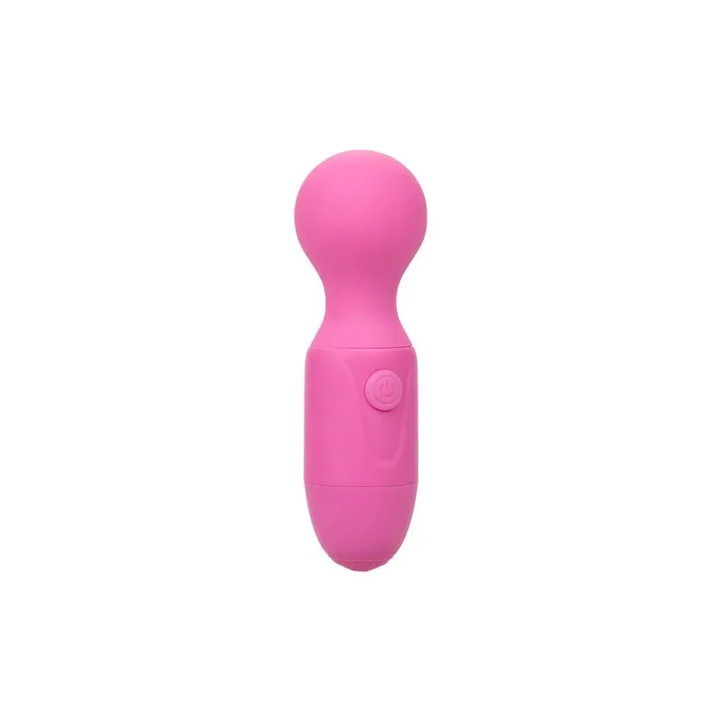 Masseur rechargeable Calexotics rose, 10 vibrations, en silicone souple, design ergonomique pour bien-être sensoriel.