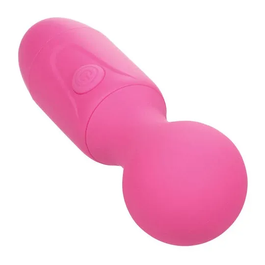 Masajeador recargable Calexotics rosa, 10 vibraciones, silicona suave, diseño ergonómico para bienestar sensorial.