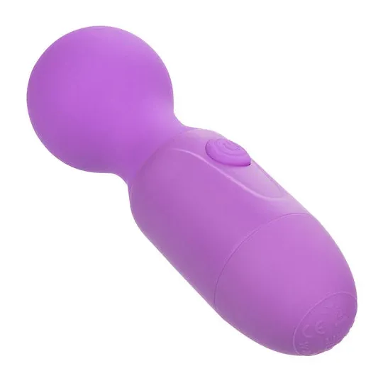 Massageur rechargeable violet CALEXOTICS à cou flexible et 10 modes de vibration pour bien-être.