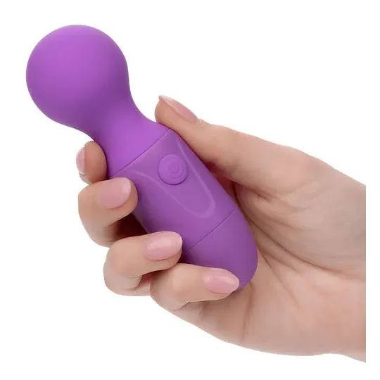 Massageur rechargeable violet CALEXOTICS à cou flexible et 10 modes de vibration pour bien-être.