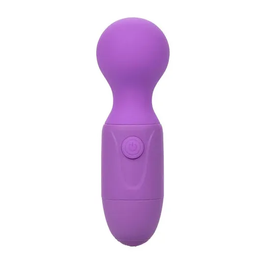 Massageur rechargeable violet CALEXOTICS à cou flexible et 10 modes de vibration pour bien-être.