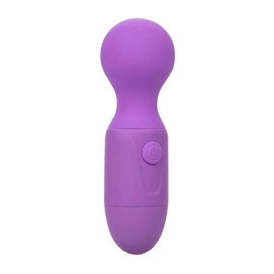 Massageur rechargeable violet CALEXOTICS à cou flexible et 10 modes de vibration pour bien-être.