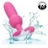 CALEXOTICS First Time pink beaded vibrating anal plug, 10 vibrational modes, silicone, waterproof.