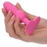 Sonde anale plug perlée vibrante rose CALEXOTICS First Time 10 vibrations silicone étanche.