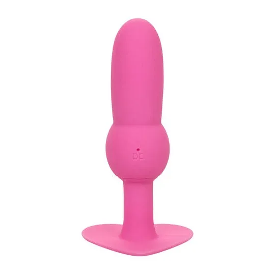 Sonde anale plug perlée vibrante rose CALEXOTICS First Time 10 vibrations silicone étanche.