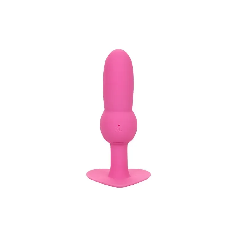 Sonde anale plug perlée vibrante rose CALEXOTICS First Time 10 vibrations silicone étanche.