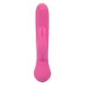 Vibrateur lapin rechargeable Calexotics en silicone rose avec double stimulation et moteurs indépendants