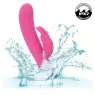 Vibrateur lapin rechargeable Calexotics en silicone rose avec double stimulation et moteurs indépendants