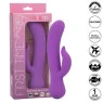 Vibrateur double stimulation rechargeable Calexotics violet avec tige incurvée et stimulateur clitoridien indépendant