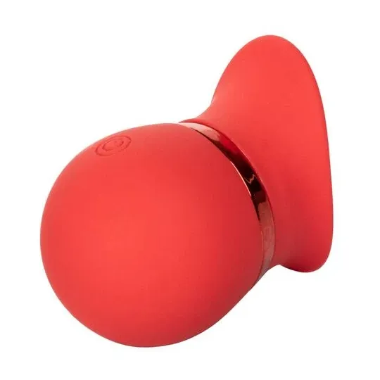 Vibrador de lengua CALEXOTICS con punta de silicona suave y 12 modos de vibración.