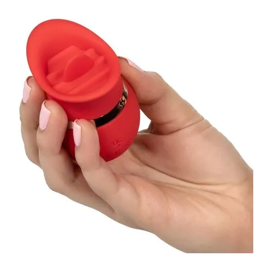 Masseur lingual vibrant CALEXOTICS avec pointe en silicone doux et 12 modes de vibration.