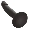 Sonde anale fine flexible en silicone noir CalExotics avec ventouse pour exploration progressive
