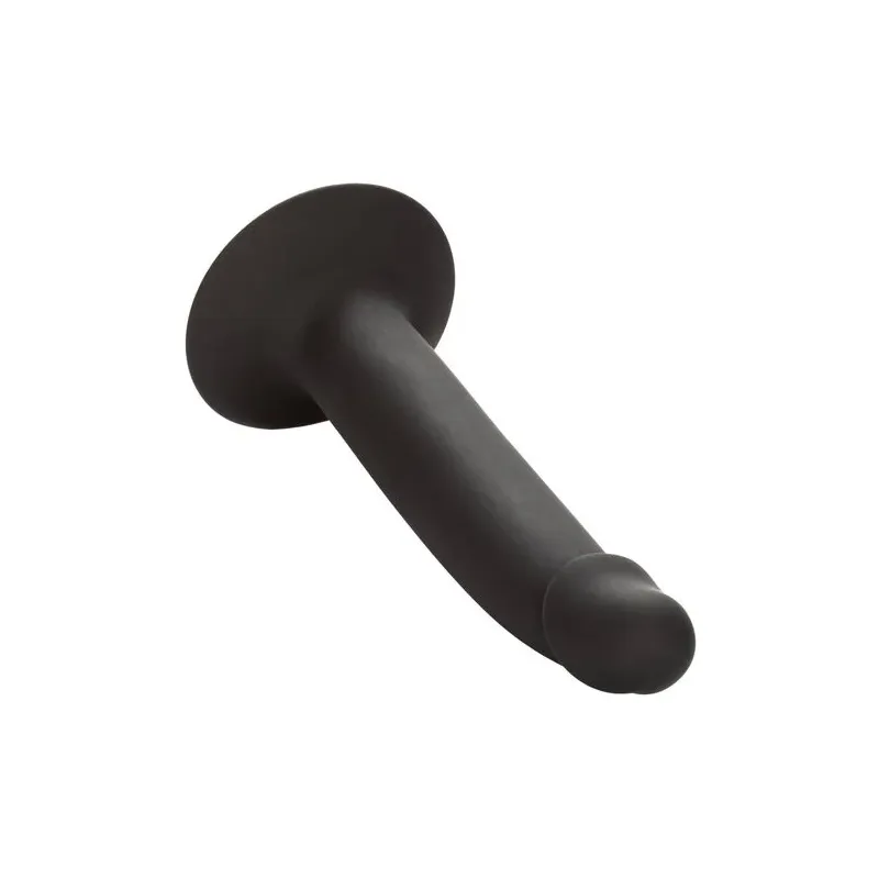 Flexible slim anal probe made of silicone by CalExotics with suction cup for gentle exploration