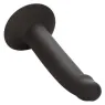 Sonda anale sottile flessibile in silicone nero CalExotics con ventosa per esplorazione graduale