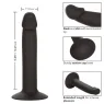 Sonde anale fine flexible en silicone noir CalExotics avec ventouse pour exploration progressive
