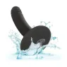 Gode CALEXOTICS Boundless 12 cm en silicone incurvé et strié, compatible harnais et ventouse.