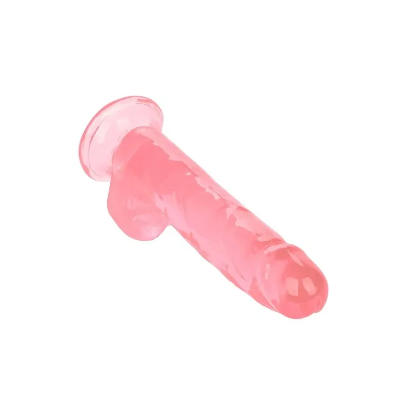Gode reine taille rose CALEXOTICS avec base ventouse, 20,3 cm insérable, matière TPR réaliste