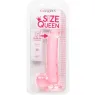 Gode reine taille rose CALEXOTICS avec base ventouse, 20,3 cm insérable, matière TPR réaliste