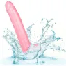 Gode à ventouse CALEXOTICS Size Queen rose 25,5 cm en TPR réaliste, diamètre 5 cm, pour sensations profondes.