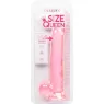 Gode à ventouse CALEXOTICS Size Queen rose 25,5 cm en TPR réaliste, diamètre 5 cm, pour sensations profondes.