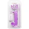 Gode reine violet CALEXOTICS 15,3 cm avec ventouse flexible et base compatible harnais