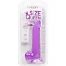 Gode violet Calexotics 20,3 cm avec base ventouse et matière TPR réaliste