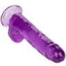 Gode violet Calexotics 20,3 cm avec base ventouse et matière TPR réaliste
