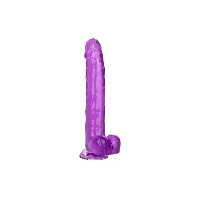 Gode violet CALEXOTICS Size Queen 25,5 cm avec ventouse, compatible harnais, imperméable pour stimulation profonde