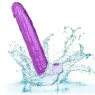 Lila Dildo CALEXOTICS Size Queen 25,5 cm mit Saugnapf, wasserdicht, für tiefe Stimulation und Harnisch kompatibel