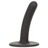 CalExotics Boundless small curved silicone dildo with suction cup base, 11.5 cm, pink.