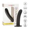 Gode extra-long 17,8 cm violet Calexotics avec base ventouse et tige incurvée en silicone