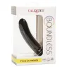 Gode extra-long 17,8 cm violet Calexotics avec base ventouse et tige incurvée en silicone