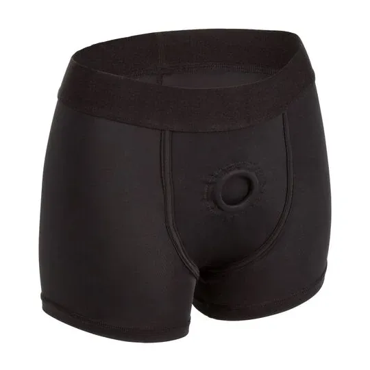 Harnais boxer Calexotics taille L/XL, ceinture large et anneau renforcé pour accessoires.