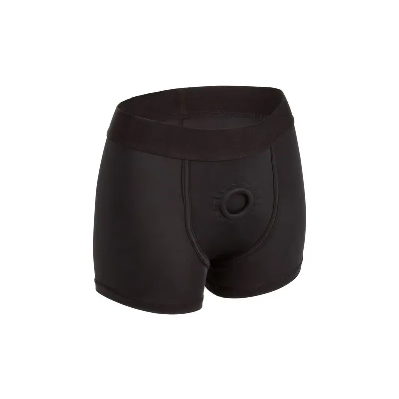 Harnais boxer Calexotics taille L/XL, ceinture large et anneau renforcé pour accessoires.