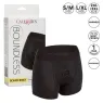 Harnais style boxer noir CALEXOTICS taille S/M, ceinture extra large et double panneau intérieur