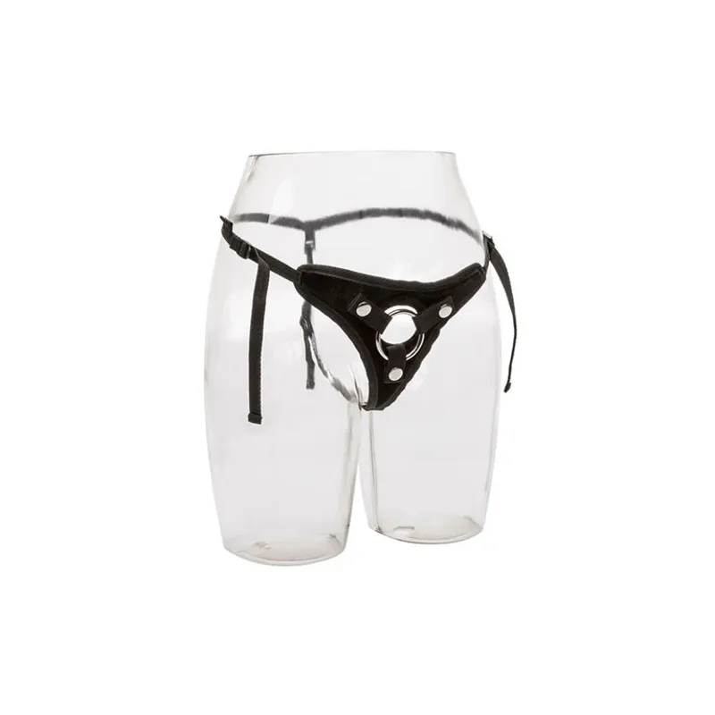 Calexotics Her Royal Harness La Princesse Samt Stringharnass schwarz One Size Vorderansicht