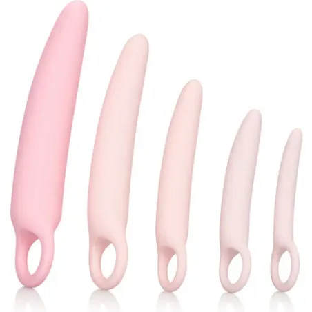 Ensemble de 5 dilatateurs vaginaux en silicone Calexotics Inspire avec boucle ergonomique